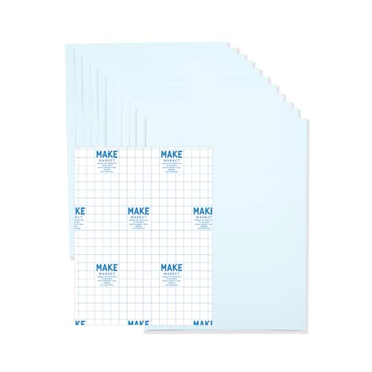8.5" x 11" Dark Fabric Printable Heat Transfer Vinyl, 10 Sheets by Make Market®